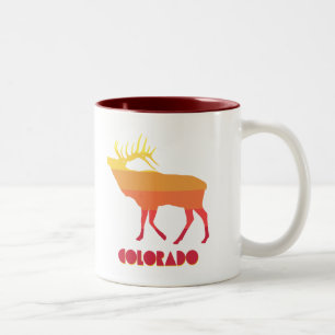 Taza Bicolor Colorado Elk