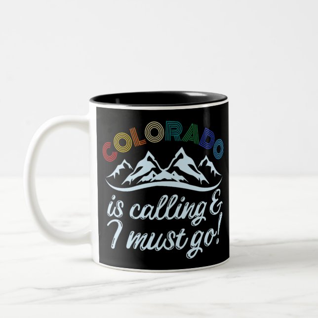 Taza Bicolor Colorado llama y debo irme (Izquierda)