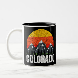 Taza Bicolor Colorado Retro Sunset