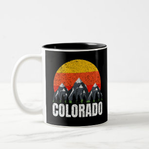 Taza Bicolor Colorado Retro Sunset