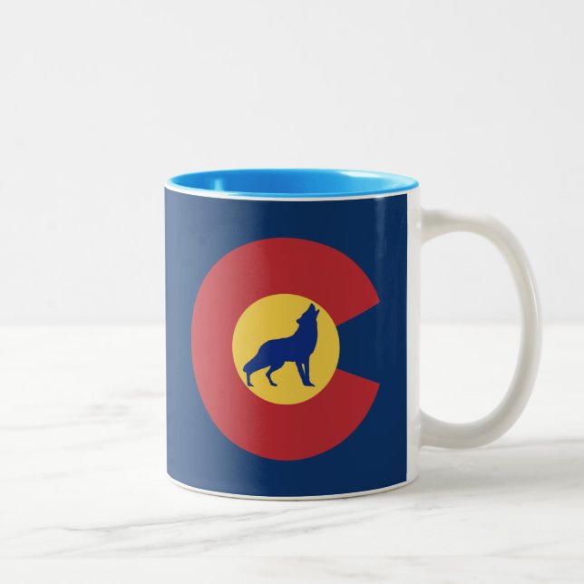 Taza Bicolor Colorado Wolf (Derecha)