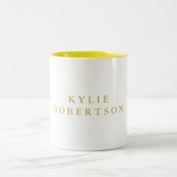 Colores Blanco y Dorado Profesional Moderno Plano