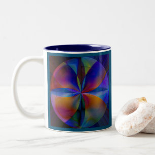 Taza Bicolor Colores de mariposa
