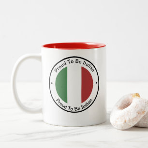 Taza Bicolor Colores del Patrimonio Italiano Promocional Italia