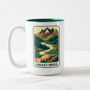 Taza Bicolor Colores del río Gauley West Virginia