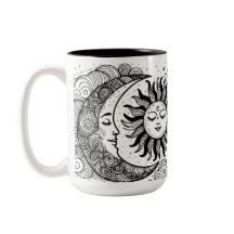 Colores Personalizados de luna de sol y estrellas