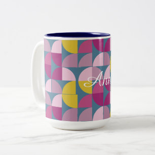 Taza Bicolor colores púrpura suave púrpura suave de mediados de
