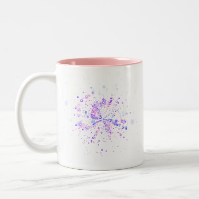 Taza Bicolor Colorful Abstract Neon Splash (Izquierda)