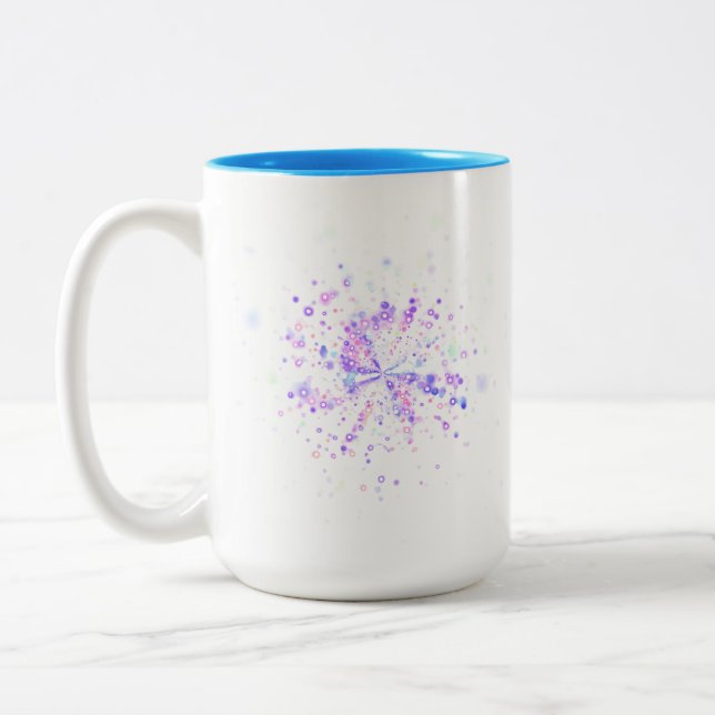 Taza Bicolor Colorful Abstract Neon Splash (Izquierda)