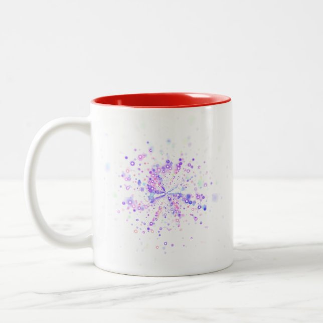 Taza Bicolor Colorful Abstract Neon Splash (Izquierda)