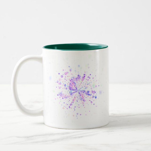Taza Bicolor Colorful Abstract Neon Splash (Izquierda)