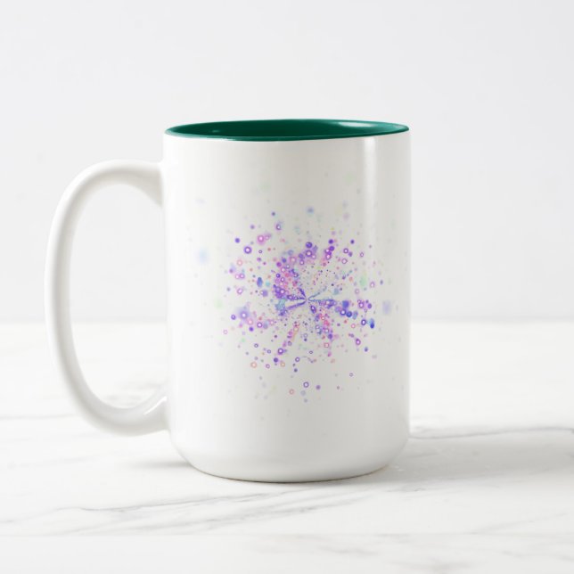 Taza Bicolor Colorful Abstract Neon Splash (Izquierda)