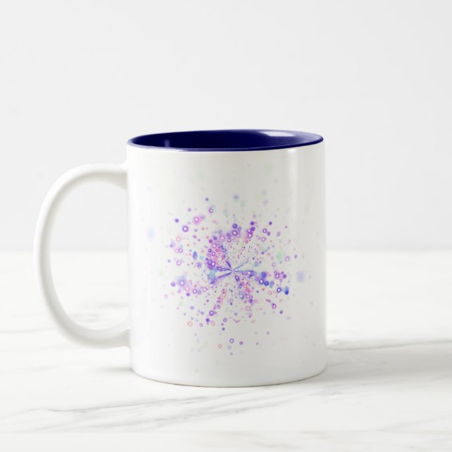 Taza Bicolor Colorful Abstract Neon Splash (Izquierda)