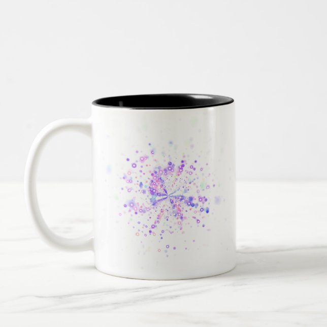 Taza Bicolor Colorful Abstract Neon Splash (Izquierda)