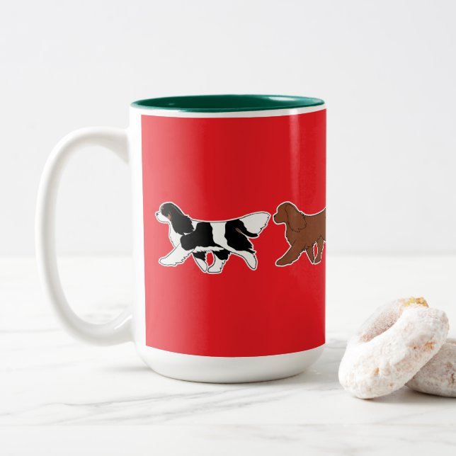 Taza Bicolor Colorful Cavalier Parade (Con donut)