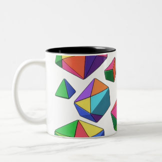 Taza Bicolor Colorful Cubes