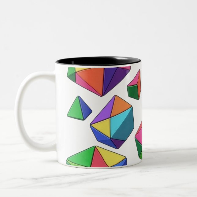 Taza Bicolor Colorful Cubes (Izquierda)