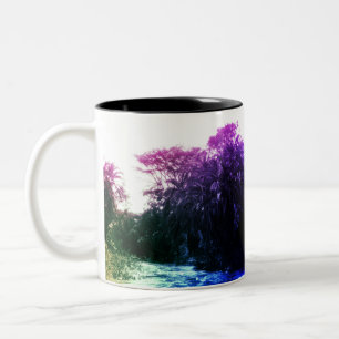 Taza Bicolor Colorida galería River Forest Vintage Tropical