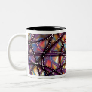 Taza Bicolor Coloridas líneas de intersección