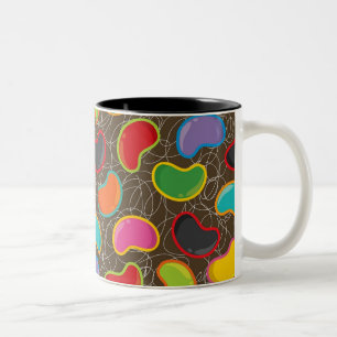 Taza Bicolor Colorido Candy Retro Jellybeans Pop Mug