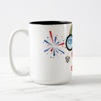 Taza Bicolor Colorido payaso