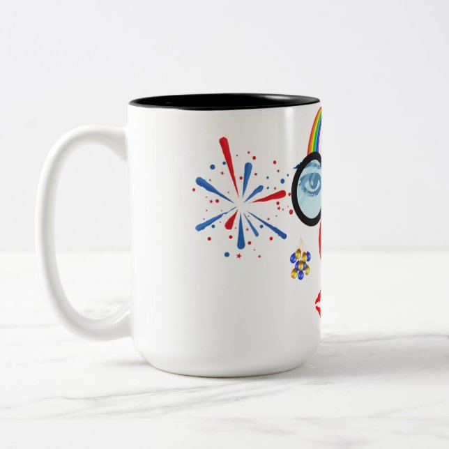 Taza Bicolor Colorido payaso (Izquierda)