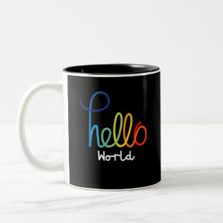 Taza Bicolor Colorous Hello Mug