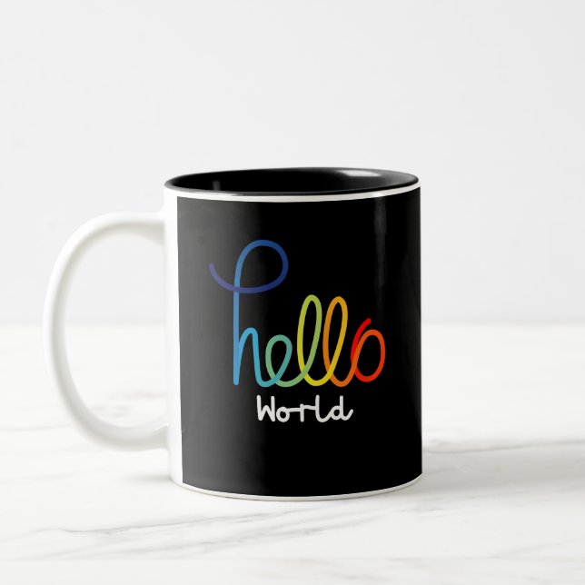 Taza Bicolor Colorous Hello Mug (Izquierda)