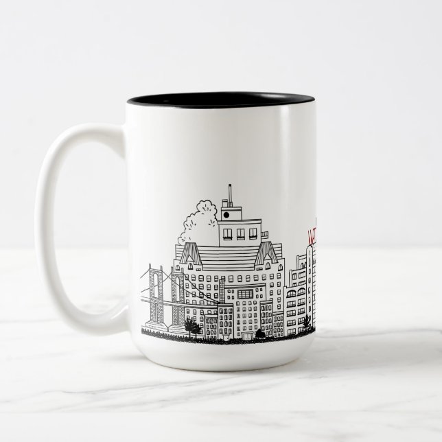 Taza Bicolor Columbia Heights Coffee Mug (Izquierda)