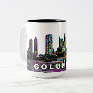 Taza Bicolor Columbus Graffiti Silueta urbana