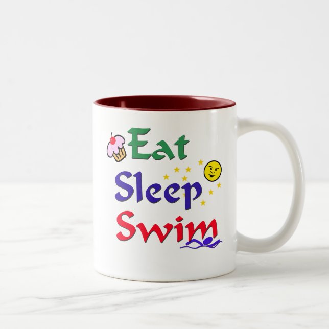Taza Bicolor Coma la nadada del sueño (Derecha)