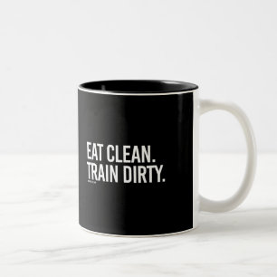 Taza Bicolor Coma - tren sucio - la aptitud   limpia del