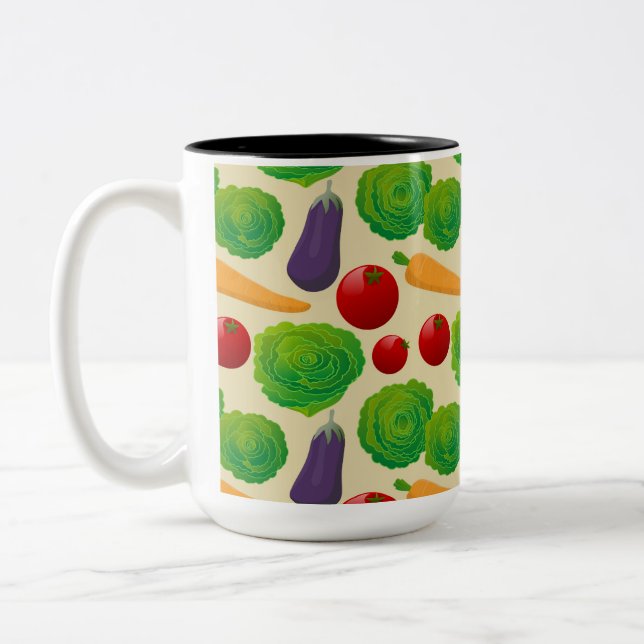 Taza Bicolor Coma tus vegetales (Izquierda)