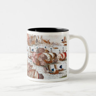 Taza Bicolor Combate naval