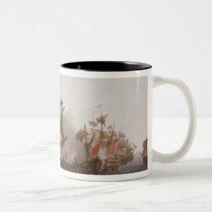 Taza Bicolor Combate naval de la isla de Grenada