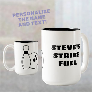 Taza Bicolor Combustible de Golpe Bolos Personalizados