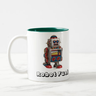 Taza Bicolor Combustible del robot