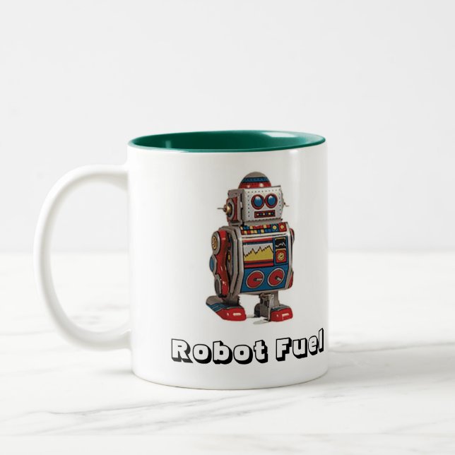 Taza Bicolor Combustible del robot (Izquierda)