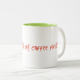 Taza Bicolor Combustible matutino