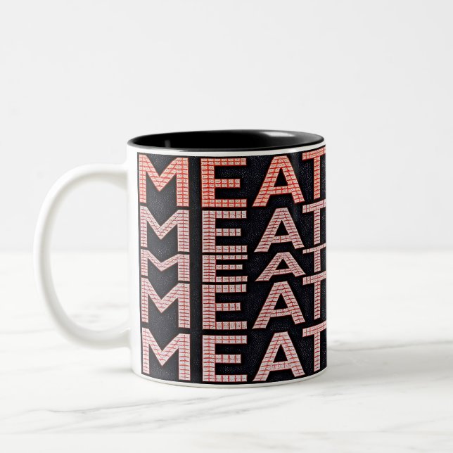 Taza Bicolor Come Carne  (Izquierda)