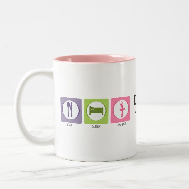 Taza Bicolor ¡Come Duerme ¡Baila! (Izquierda)