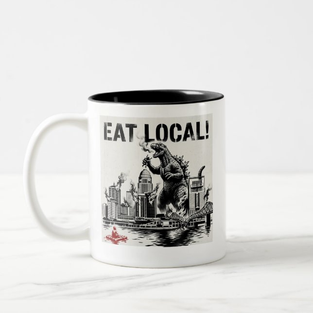 Taza Bicolor Come Local Louisville (Izquierda)