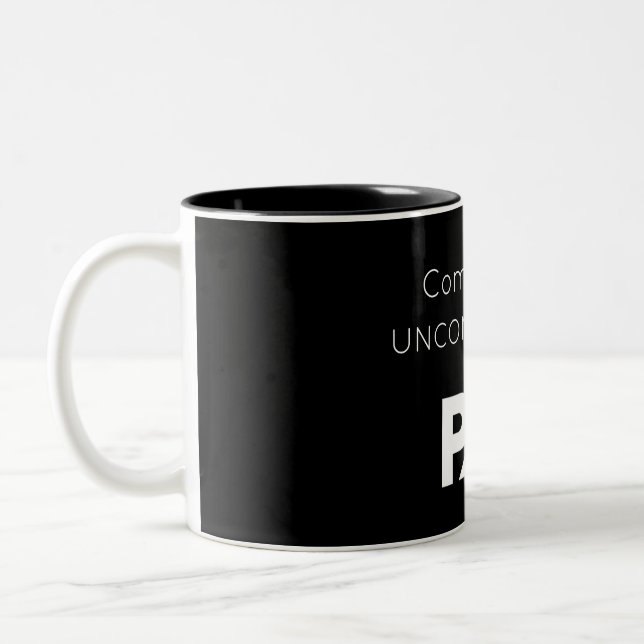 Taza Bicolor Comfortablemente incómodo (Izquierda)