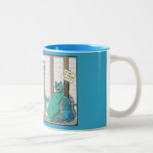 Taza Bicolor Cómic de las Locuras del Barril de Sidra