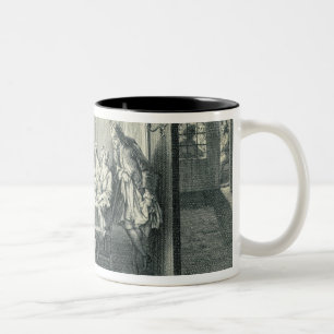 Taza Bicolor Comida judía durante el banquete de los