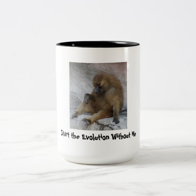 Taza Bicolor Comience la evolución sin mí (Centro)