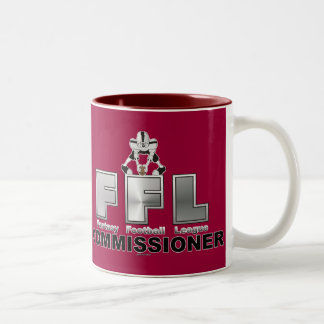 Taza Bicolor Comisión de la liga de fútbol de la fantasía