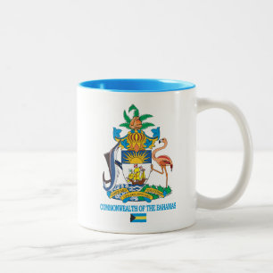 Taza Bicolor Commonwealth of Bahamas COA