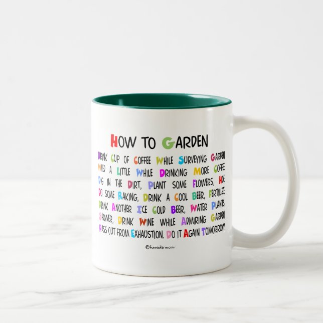 Taza Bicolor Cómo cultivar un huerto (Derecha)