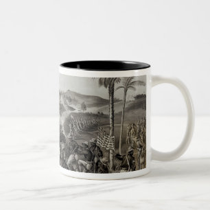 Taza Bicolor Cómo el día era carga ganada del décima